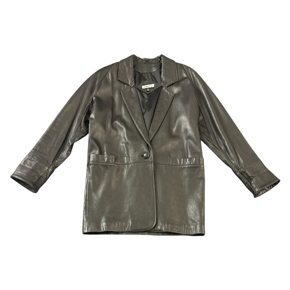 VTG 80s Leather Blazer by Tibor